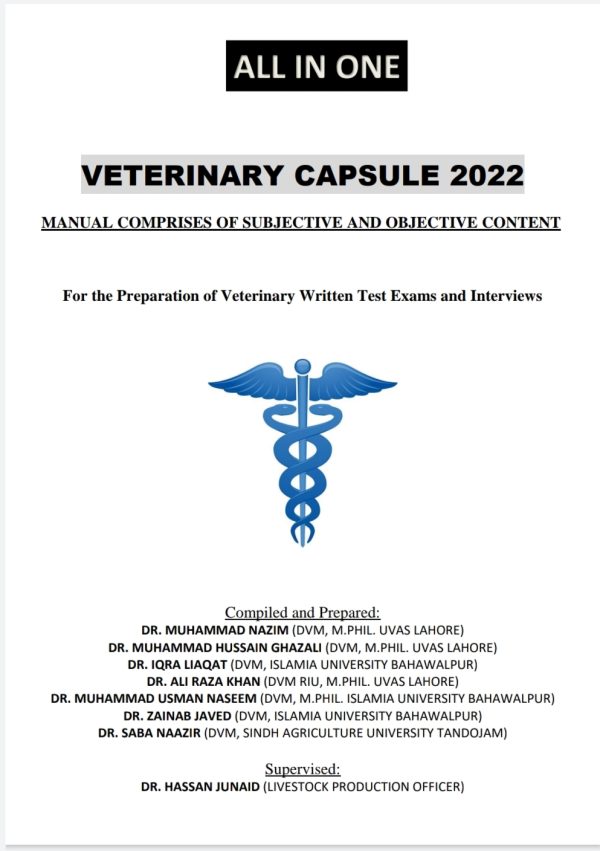 All in One Veterinary Capsule 2022