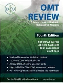 OMT Review A Comprehensive Review in Osteopathic Medicine 4th Ed
