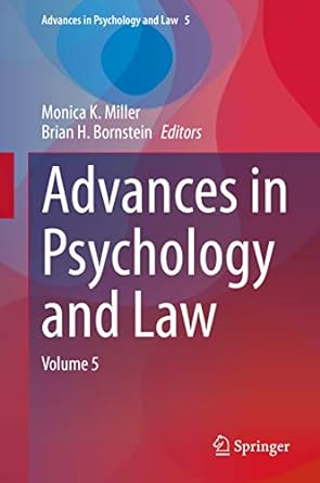 Advances in Psychology and Law Volume 5