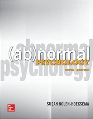 Abnormal Psychology 6th Ed