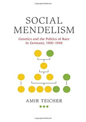 Social Mendelism Genetics and the Politics of Race in Germany 1900  1948