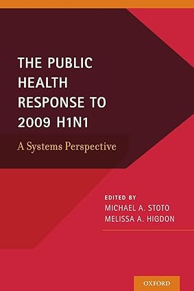 The Public Health Response to 2009 H1N1 A Systems Perspective