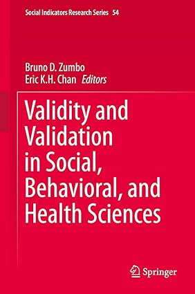 Validity and Validation in Social Behavioral and Health Sciences