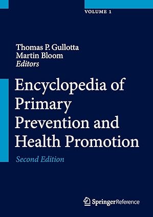 Encyclopedia of Primary Prevention and Health Promotion