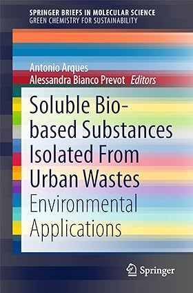 Soluble Bio based Substances Isolated From Urban Wastes Environmental Applications