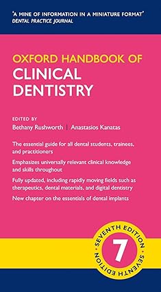 Oxford Handbook Of Clinical Dentistry 7th Edition