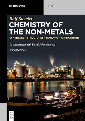 Chemistry of the Non Metals Syntheses Structures Bonding Applications