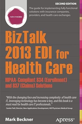 BizTalk 2013 EDI for Health Care HIPAA Compliant 834