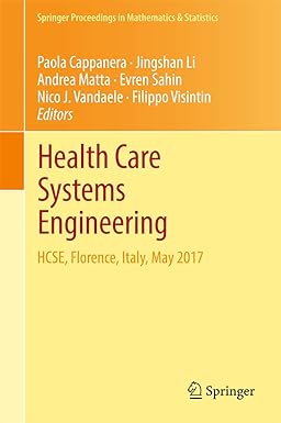 Health Care Systems Engineering HCSE Florence Italy May 2017