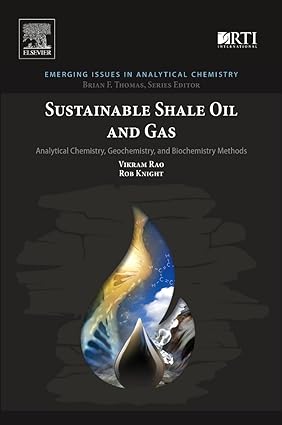 Sustainable Shale Oil and Gas Analytical Chemistry Geochemistry and Biochemistry Methods