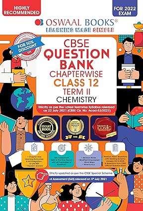 Oswaal CBSE Question Bank Chapterwise For Term 2 Class 12 Chemistry