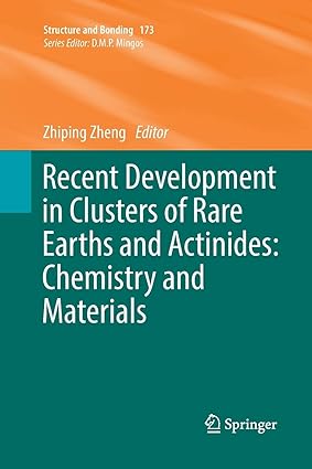 Recent Development in Clusters of Rare Earths and Actinides Chemistry and Materials