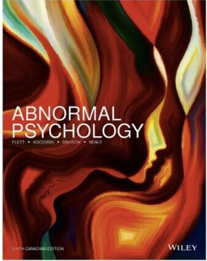 Abnormal Psychology (6th Canadian Edition)