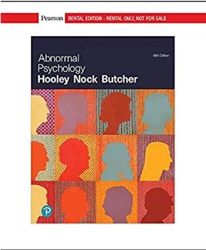 Abnormal Psychology 18th Ed