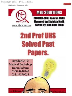 Pharmacology Solved Past Papers 1st Edition