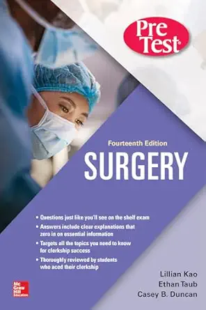 Surgery PreTest Self Assessment and Review 14th Edition