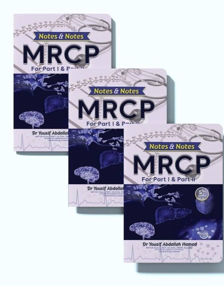 Notes & Notes for MRCP Part 1 & 25th Edition 2026 By Dr Yousif Abdullah Hamad 3 Volume Set
