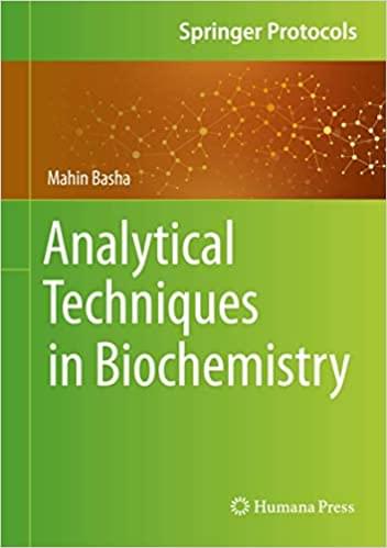 Analytical Techniques in Biochemistry